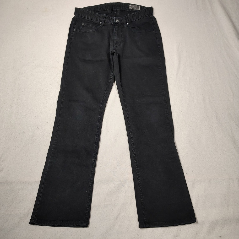 Matix Gripper Twill Slim Straight Pants Mens Size 31x31 Black Cotton Stretch